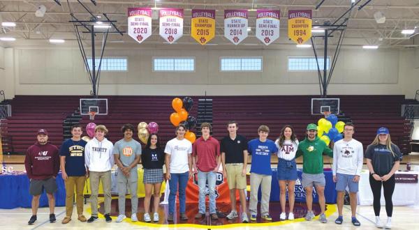 DSHS student athletes commit to college programs