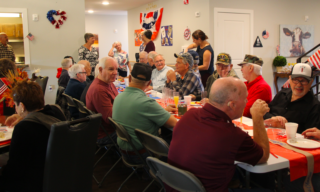 Veterans ate their fill, and were waited on attentively by MHCSV staff and resident volunteers.