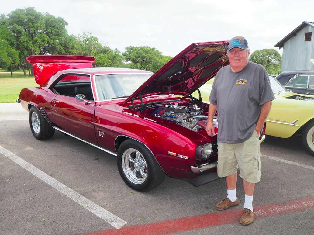 Leed Reed and his 1969 Chevrolet SS Camaro which took 16 months to restore.