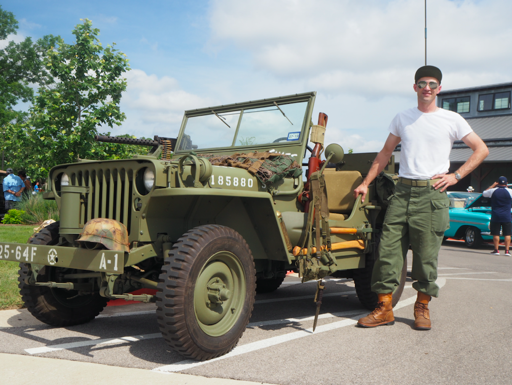 James Bisett’s 1942 Army Jeep. “I’m still restoring it. It’s an ongoing effort,” Bisett said.