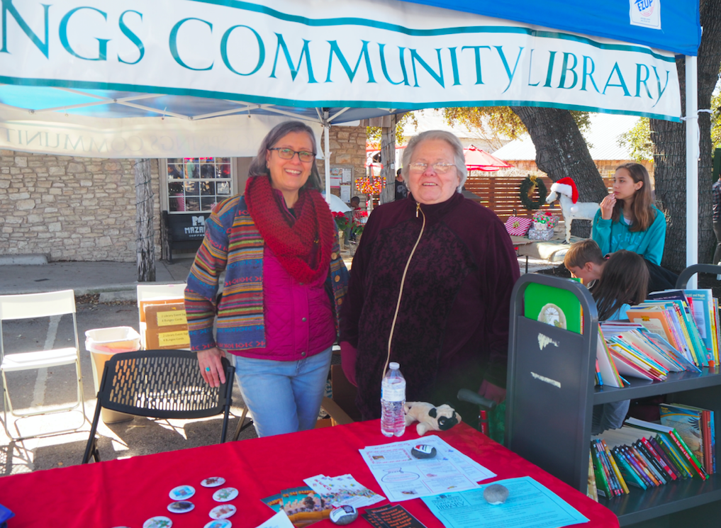 Marcia Atiland and Marie Kimbrough from the Dripping Springs Community Library.
