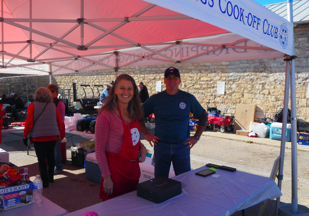Michele and Mike Ryon of the Dripping Springs Cook Off Club.